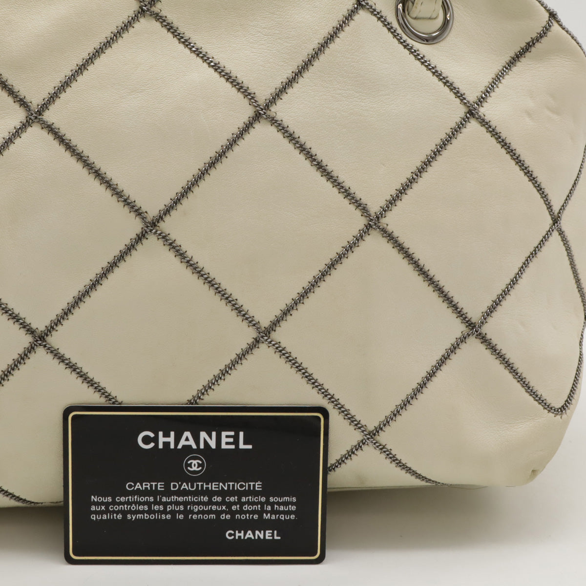 Chanel Leather Coco Mark Tote Bag in Very Good Condition