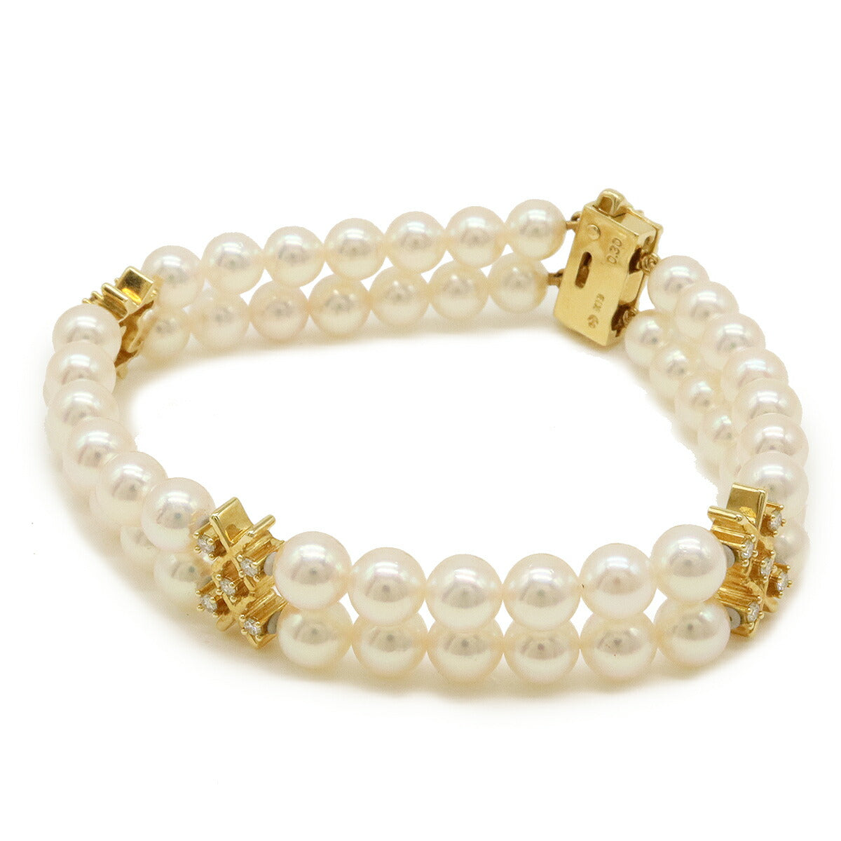 Tasaki Pearl Diamond K18YG Bracelet