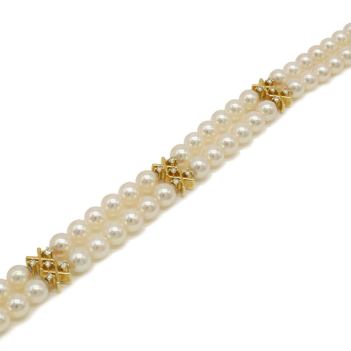 Tasaki Pearl Diamond K18YG Bracelet