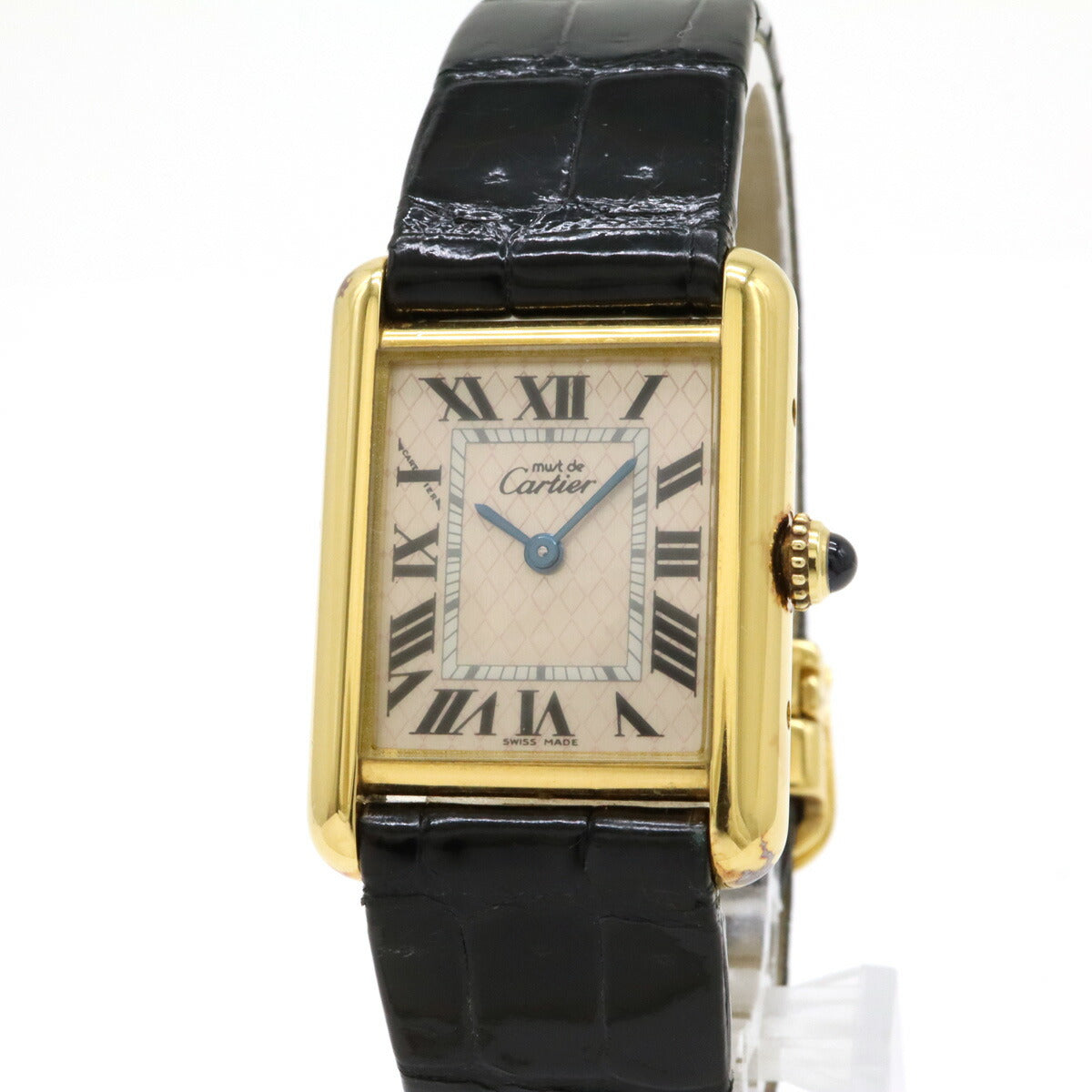 Cartier Must Tank Aquarino Pink Shell Quartz Watch