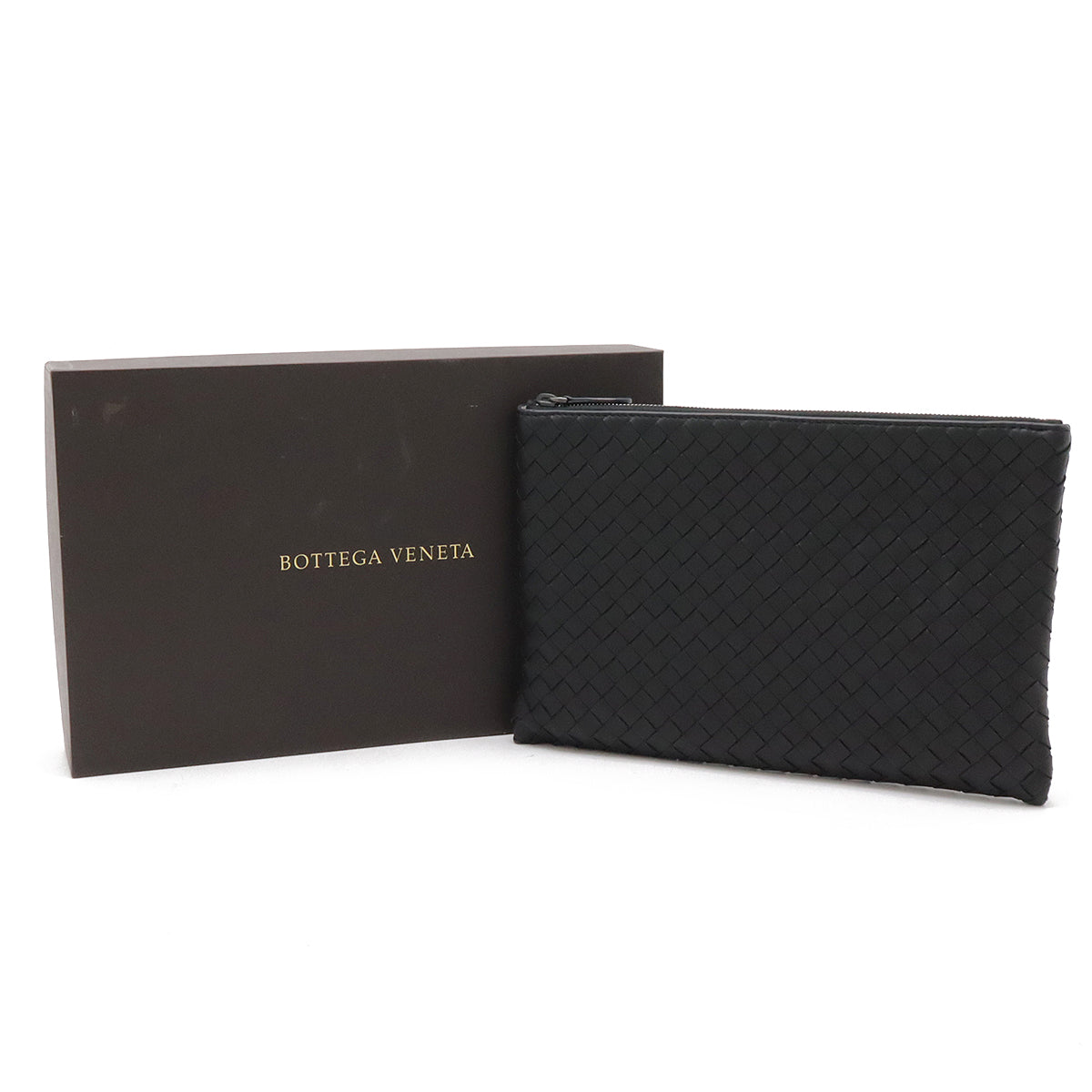 Bottega Veneta Intrecciato Leather Clutch Bag