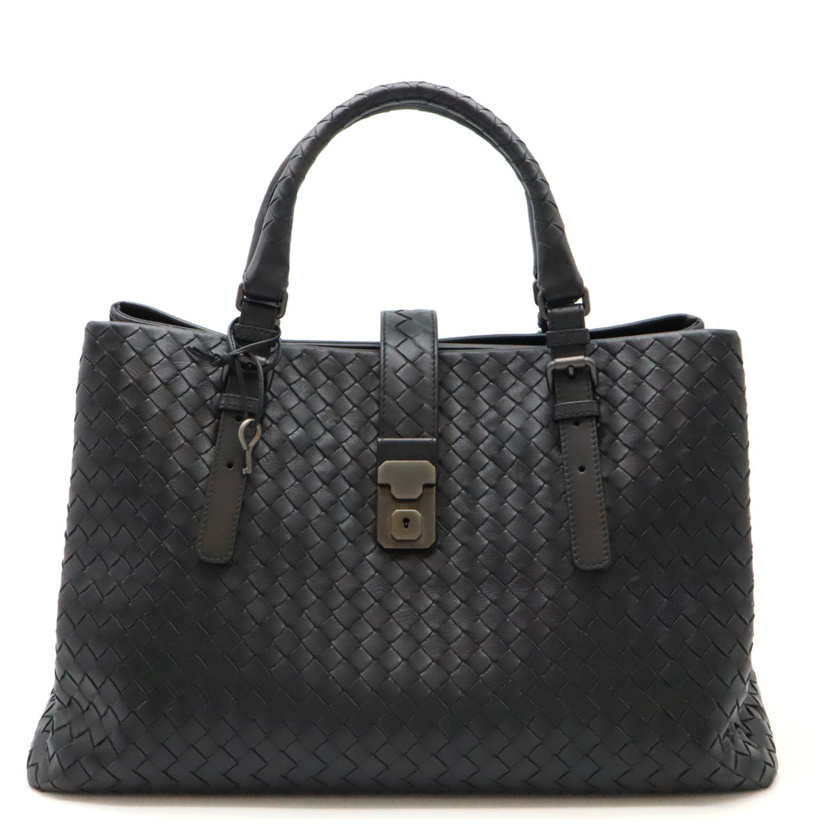 Bottega Veneta Intrecciato Leather Roma Handbag 171265