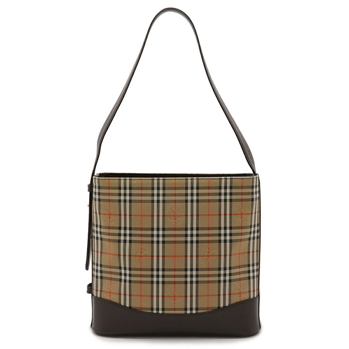 Burberry Nova Check Canvas Leather Shoulder Bag in Great Condition