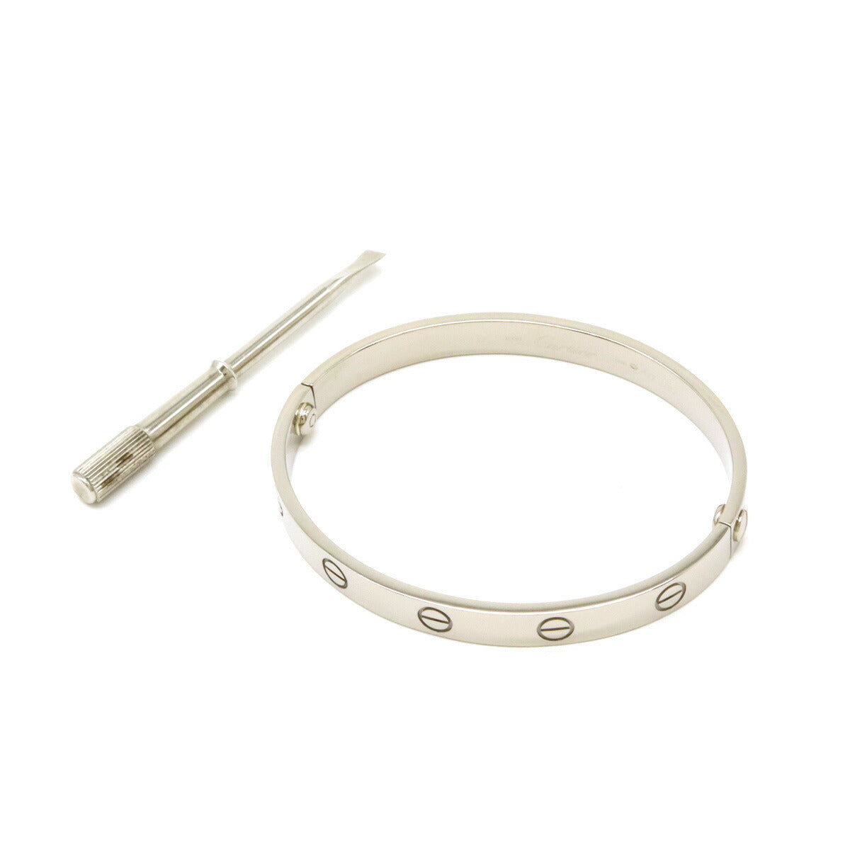 Cartier LOVE Bracelet White Gold Bangle