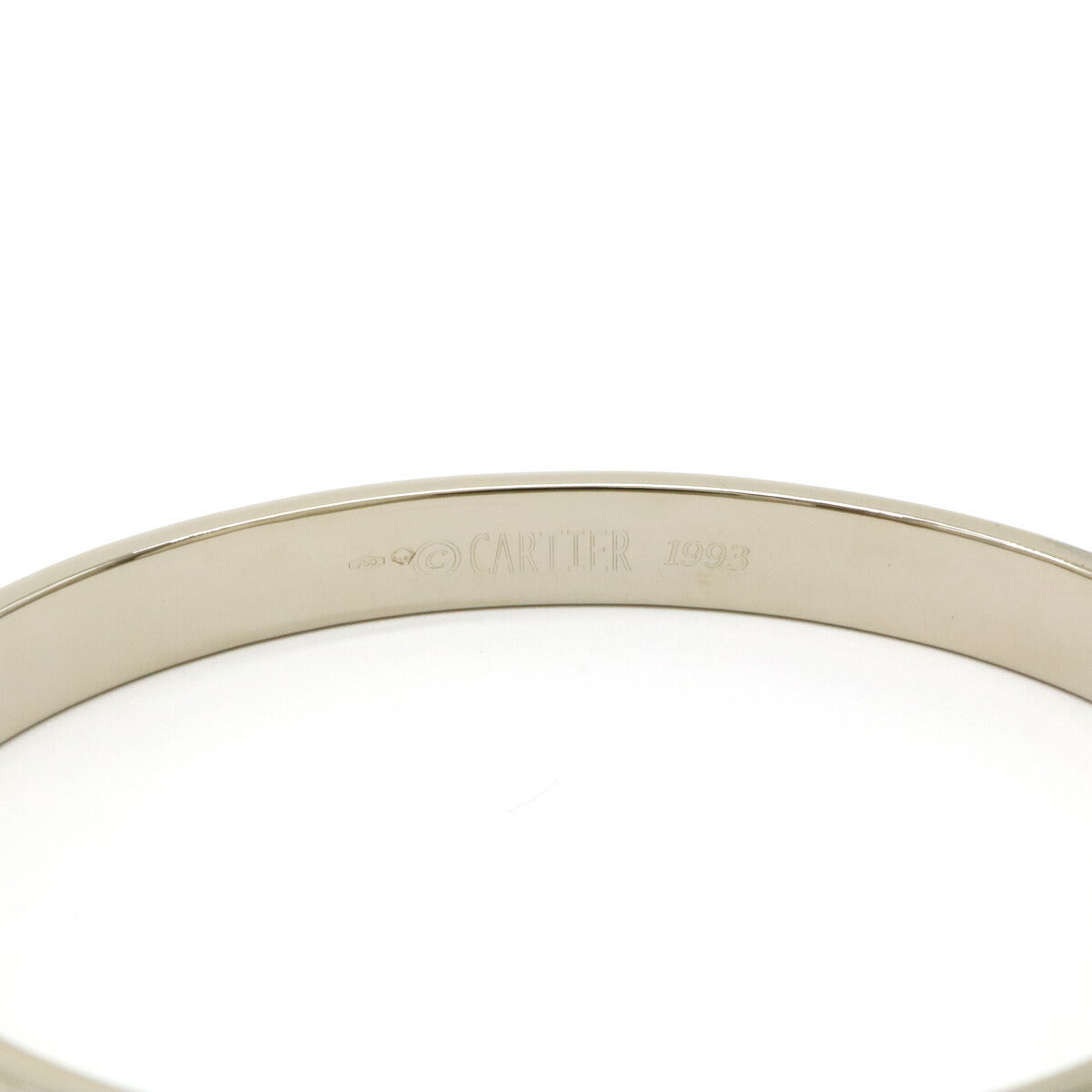 Cartier LOVE Bracelet White Gold Bangle