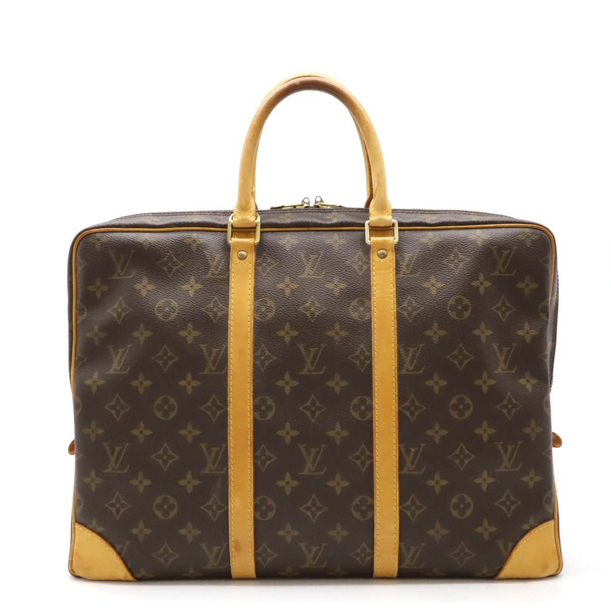 Louis Vuitton Monogram Porte-Documents Voyage Briefcase M53361 in Very Good Condition