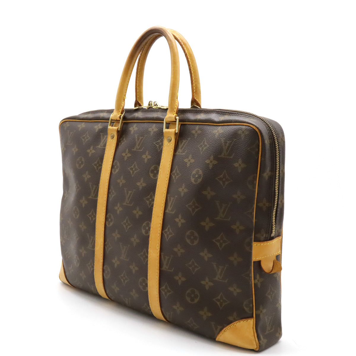 Louis Vuitton Monogram Porte-Documents Voyage Briefcase M53361 in Very Good Condition