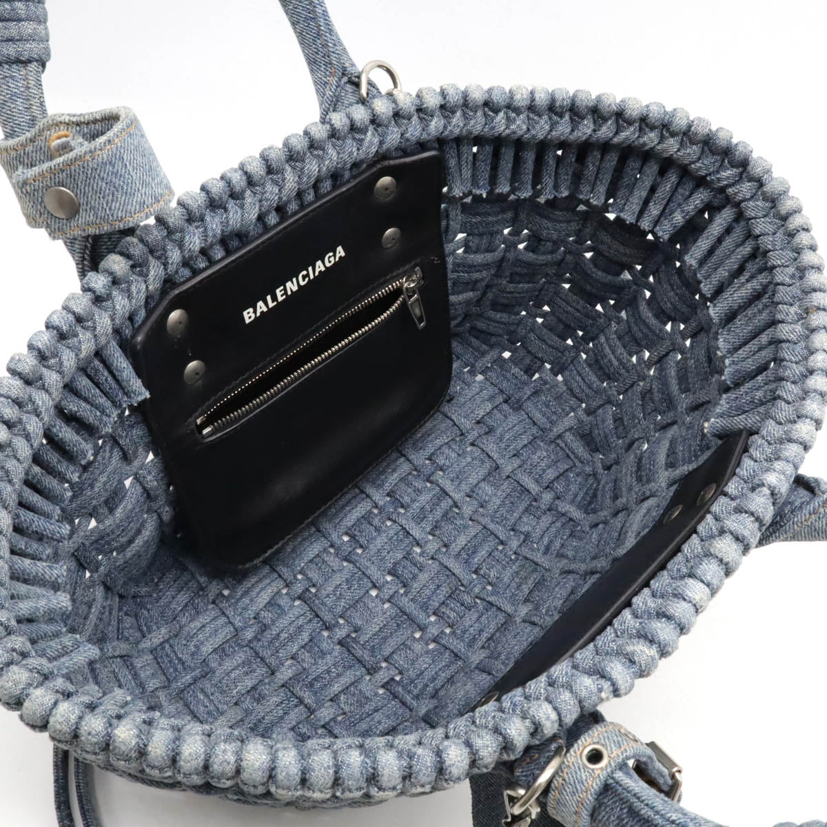 Balenciaga Bistro XS Denim Handbag 671342