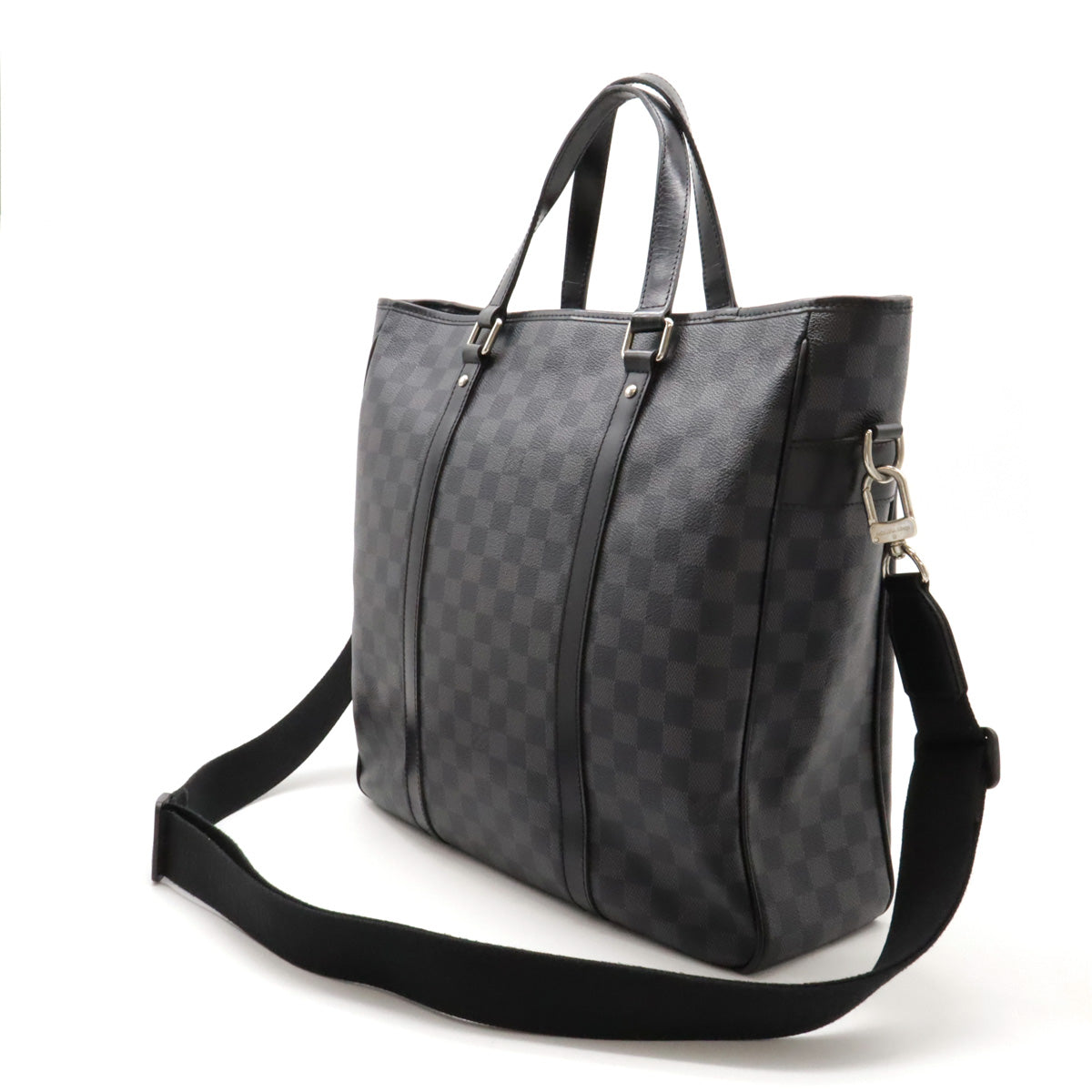 Louis Vuitton Damier Graphite Tadao Tote Bag N51192 in Very Good Condition