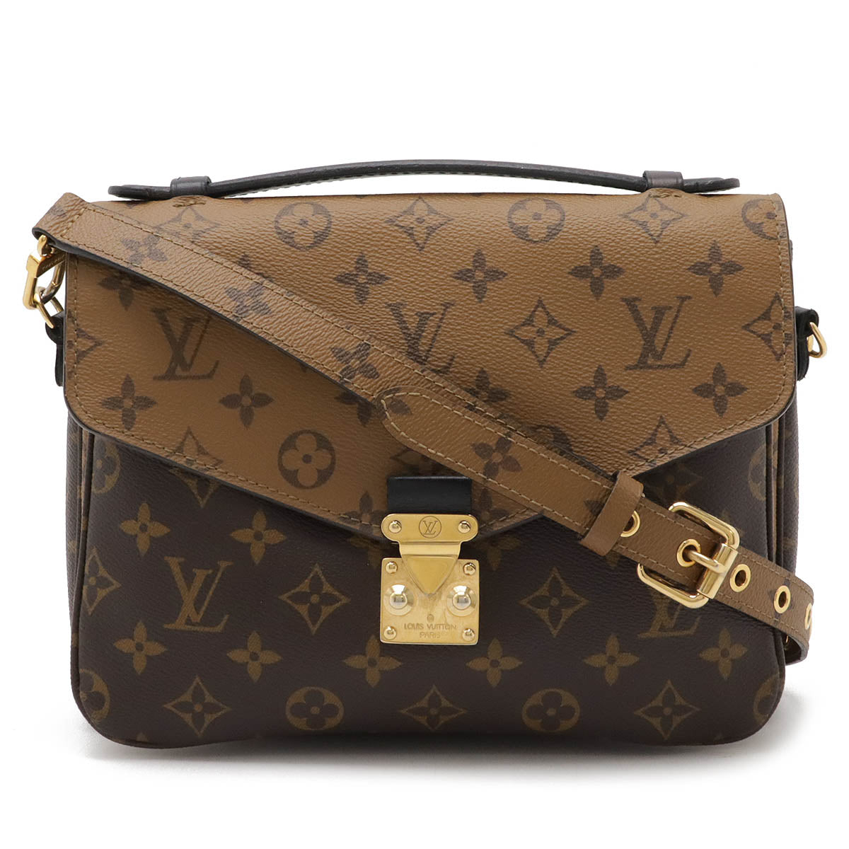 Louis Vuitton Monogram Reverse Pochette Metis MM Handbag