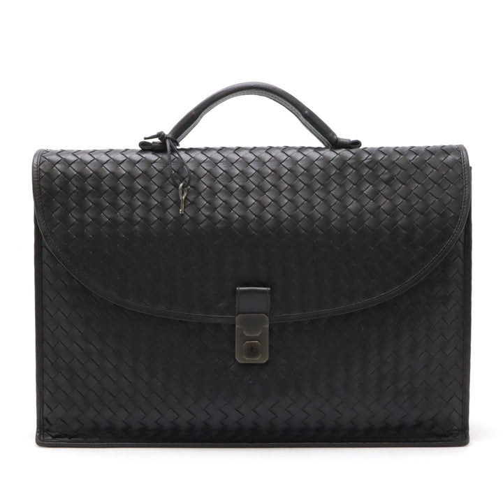 Bottega Veneta Leather Intrecciato Briefcase in Very Good Condition