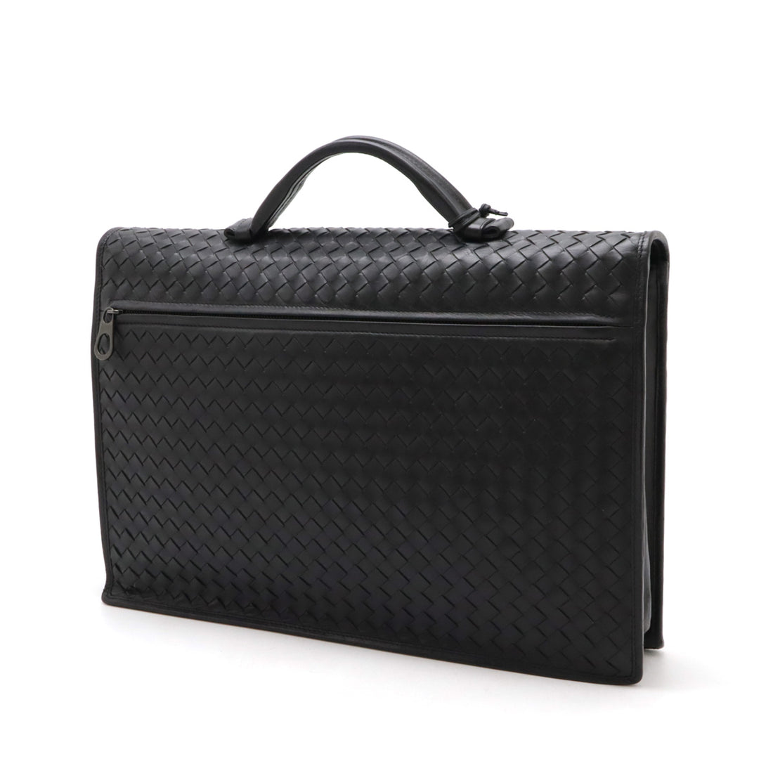 Bottega Veneta Leather Intrecciato Briefcase in Very Good Condition