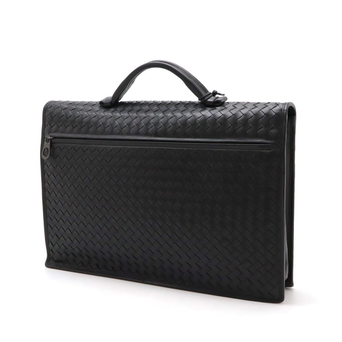 Bottega Veneta Leather Intrecciato Briefcase