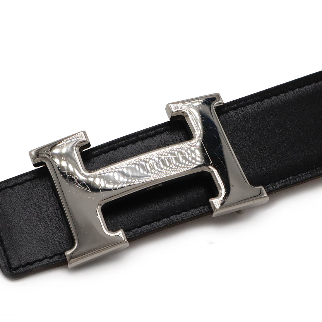 Hermes Constance H Reversible Leather Belt in Very Good Condition