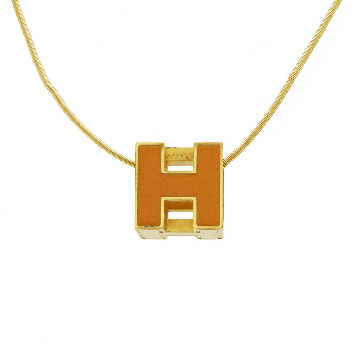 Hermes Caged d'H H Cube Necklace