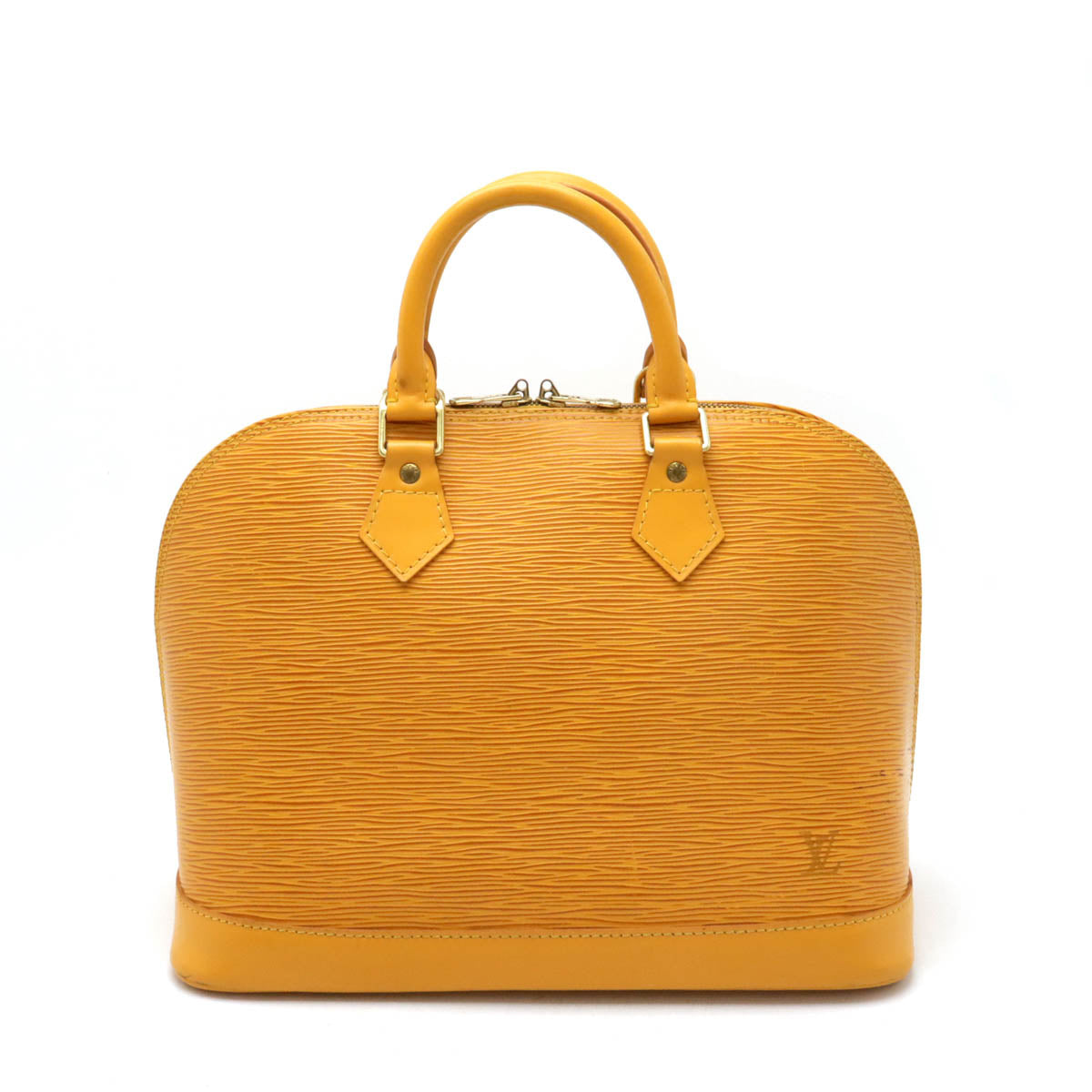 Louis Vuitton Epi Alma Handbag Yellow M52149