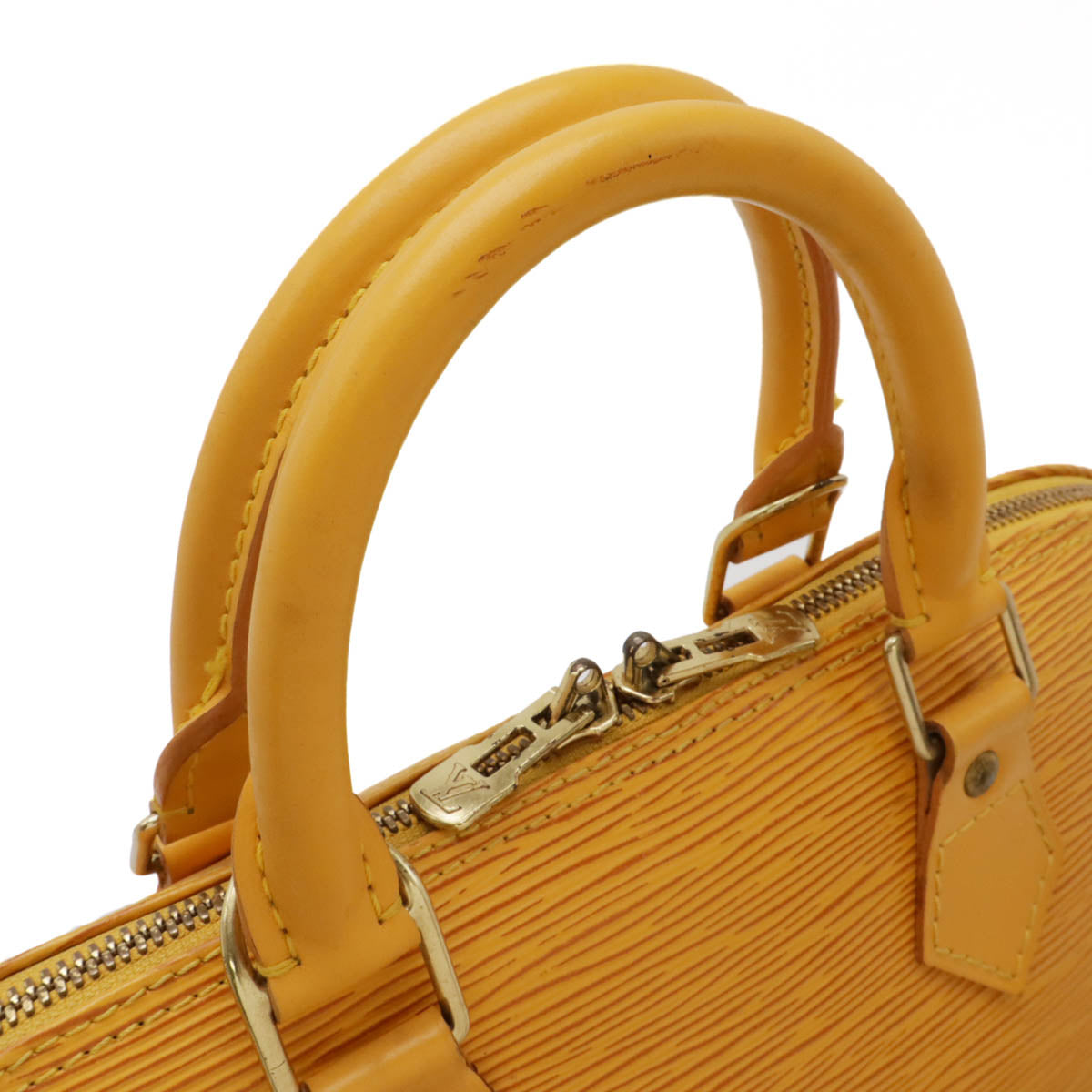 Louis Vuitton Epi Alma Handbag Yellow M52149