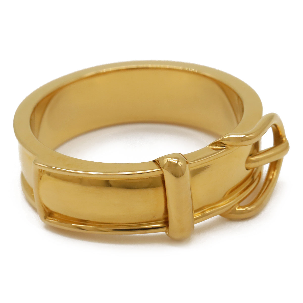 Hermes GP Buckle Scarf Ring Gold in Great Condition