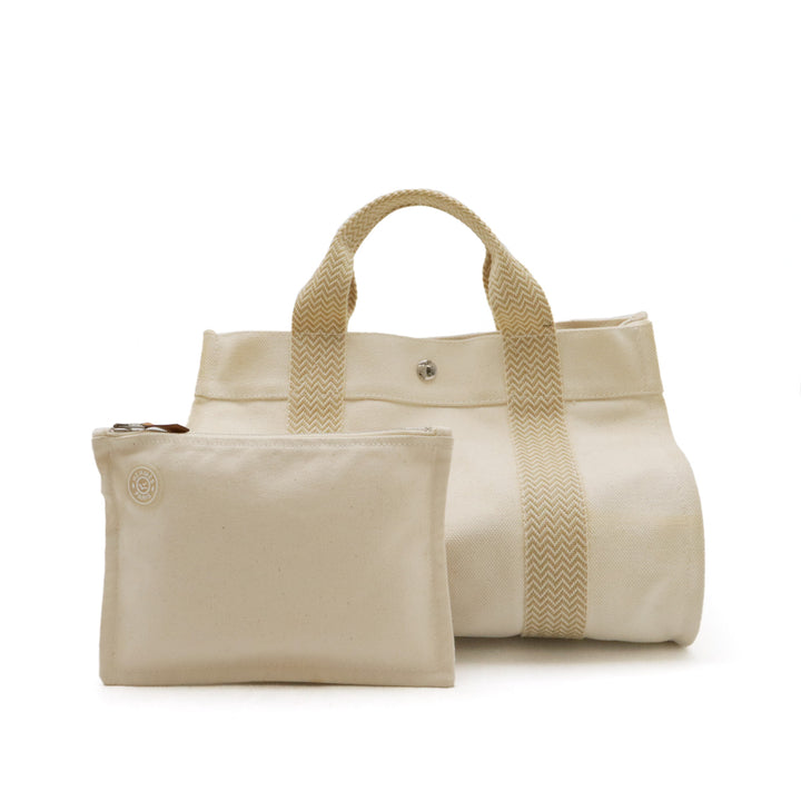 Hermes Cannes PM Canvas Tote Bag in Very Good Condition