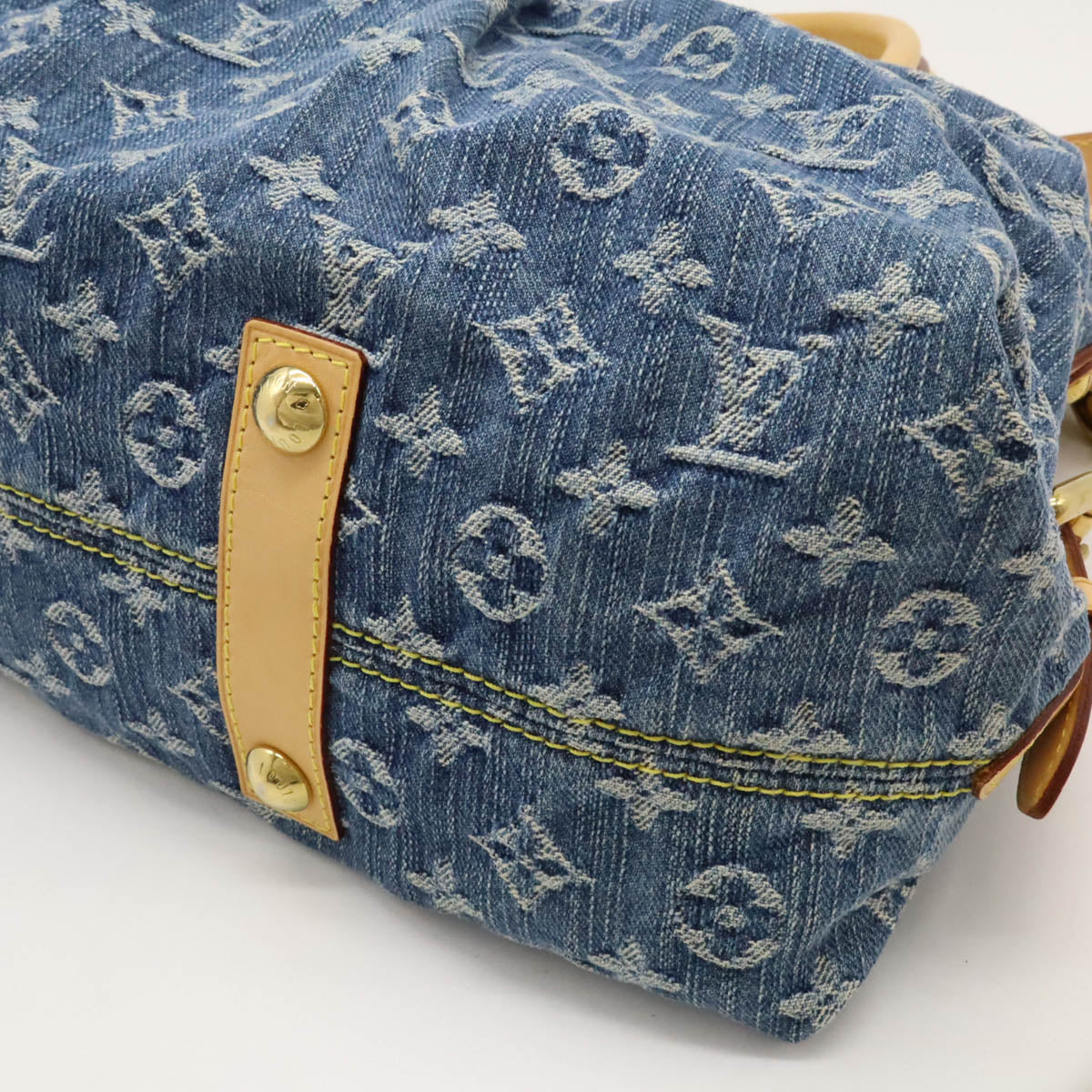 Louis Vuitton Monogram Denim Neo Cabby MM Tote Bag M95349 in Great Condition