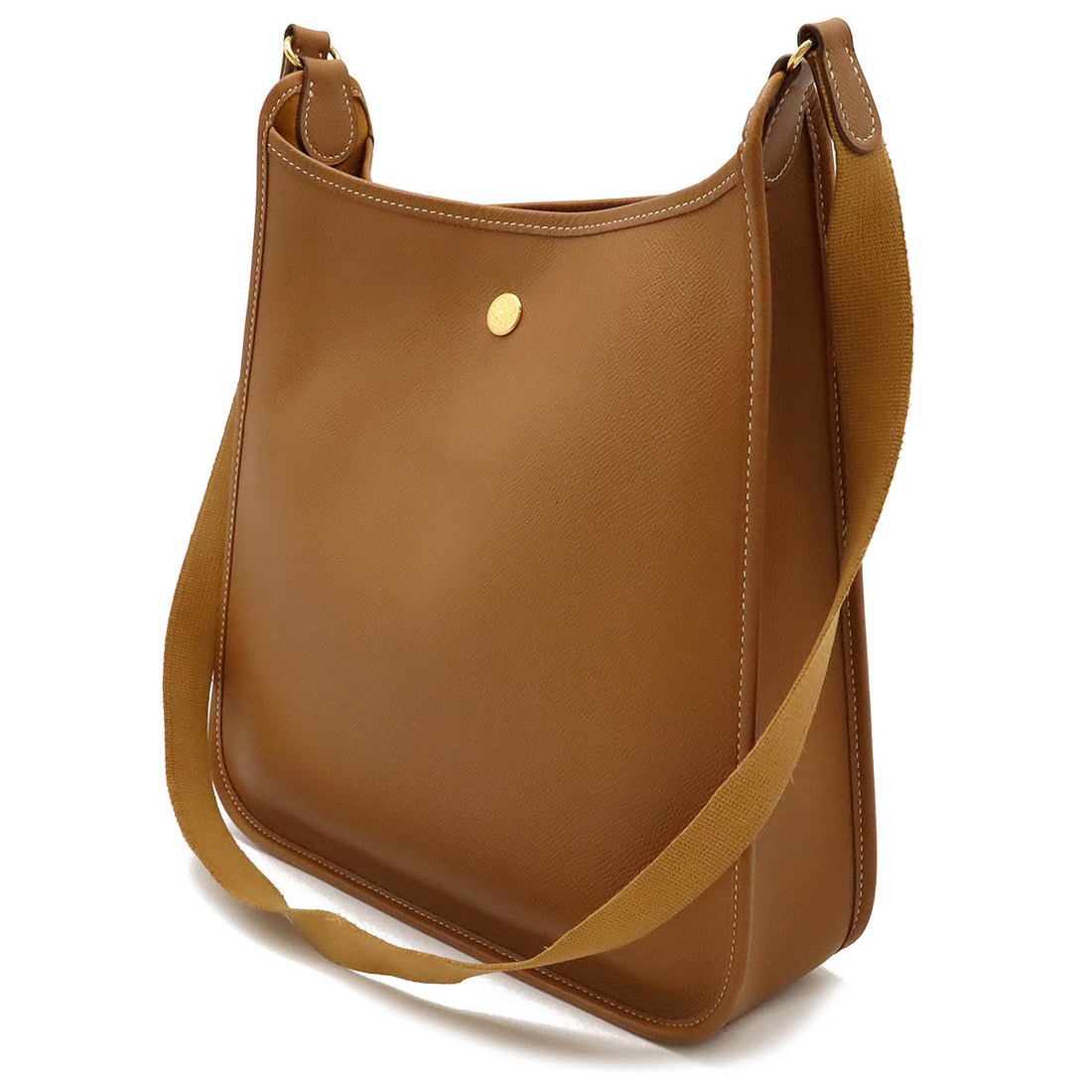 Hermes Vespa PM Shoulder Bag Brown Leather