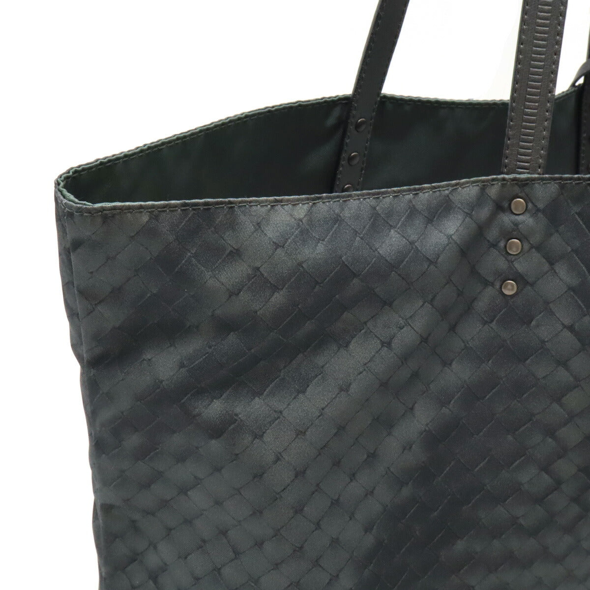 Bottega Veneta Intreccio Nylon/Leather Tote Bag in Great Condition