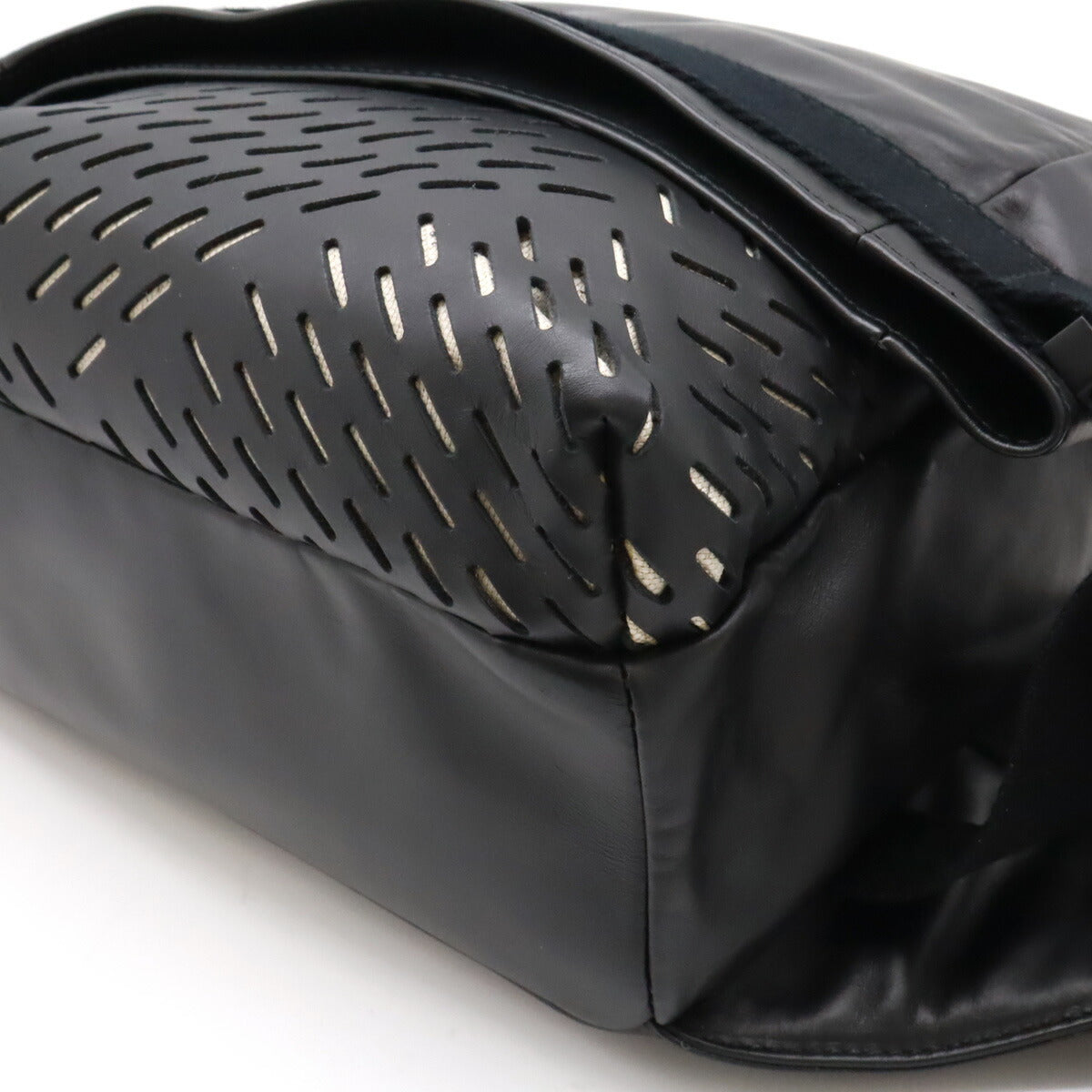 Bottega Veneta Perforated Leather Body Bag Waist Bag in Very Good Condition