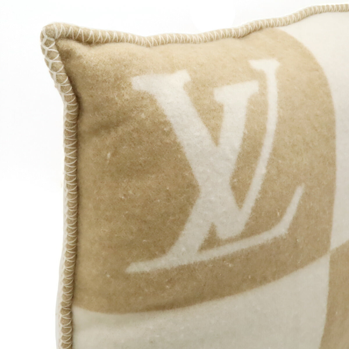 Louis Vuitton Wool Cashmere Cushion LV Checkmate