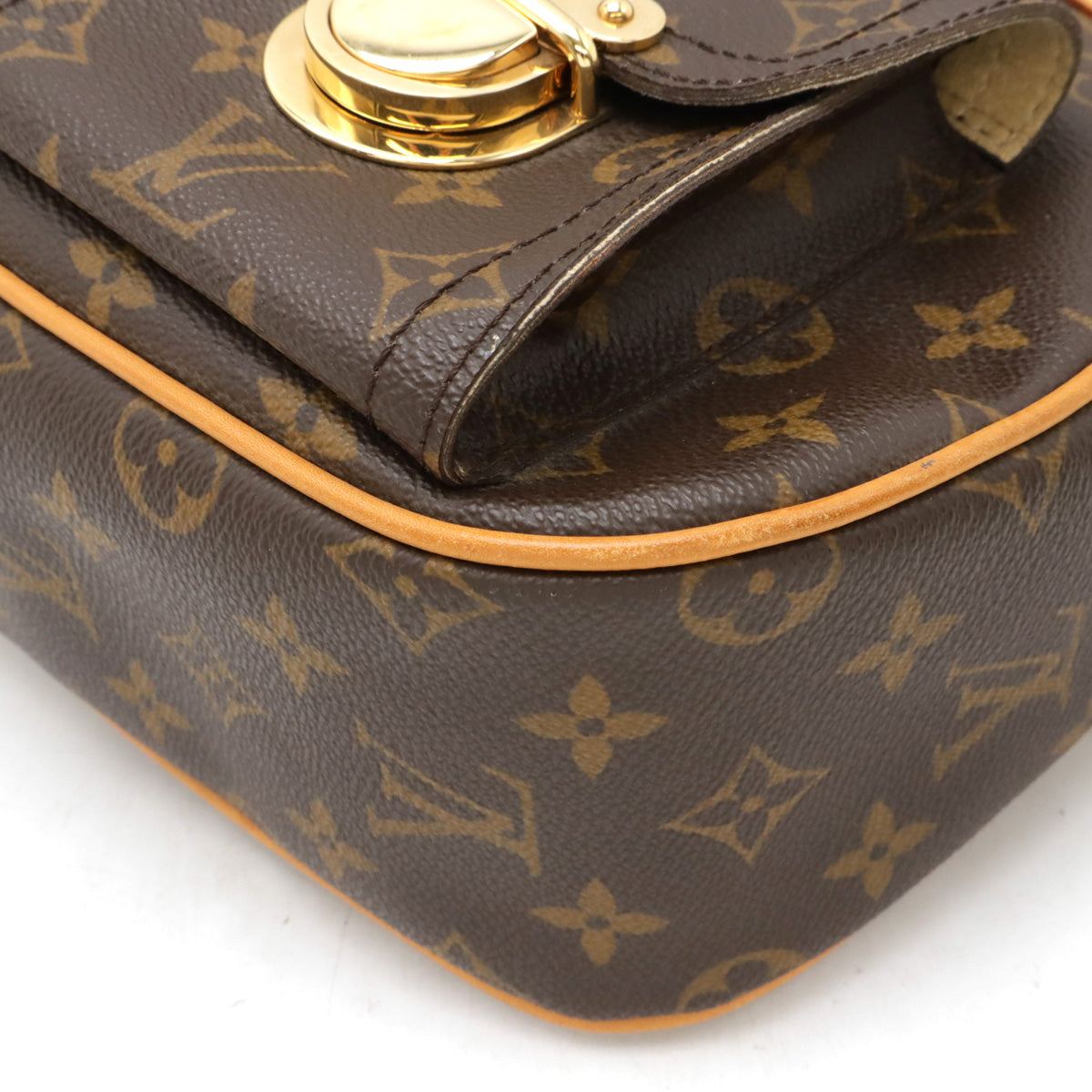 Louis Vuitton Monogram Hudson GM Shoulder Bag M40045 in Very Good Condition