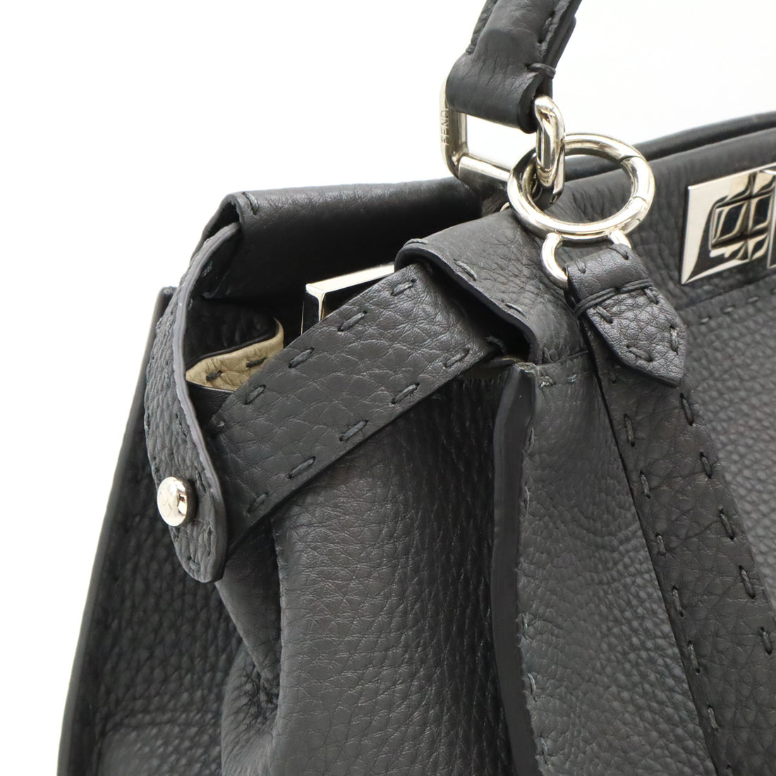 Fendi Peekaboo Large Leather Handbag 8BN210 in Pristine Condition