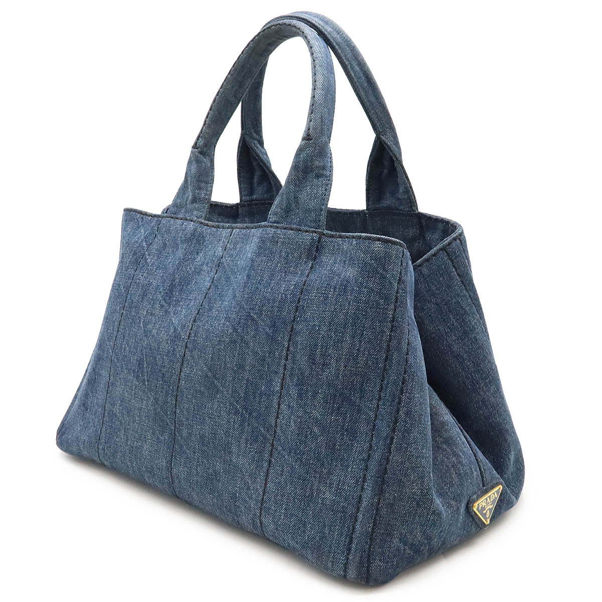 Prada Denim Canapa Tote Bag B1877B