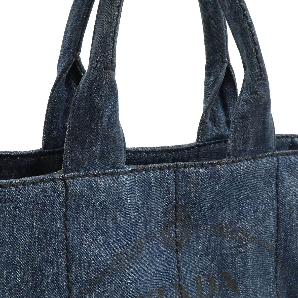 Prada Denim Canapa Tote Bag B1877B