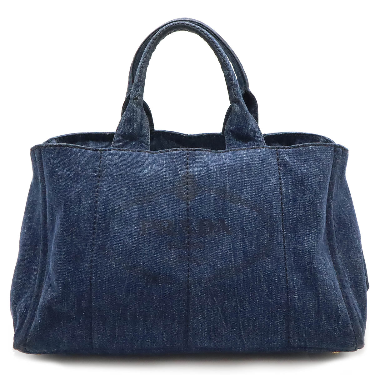 Prada Denim Canapa Tote Bag B1872B