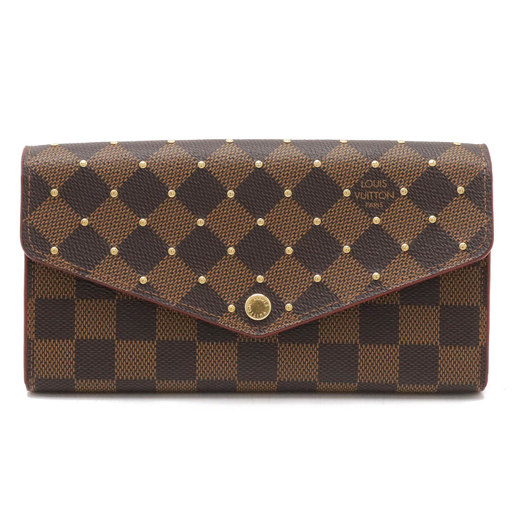 Louis Vuitton Damier Studded Long Wallet N60249 in Great Condition