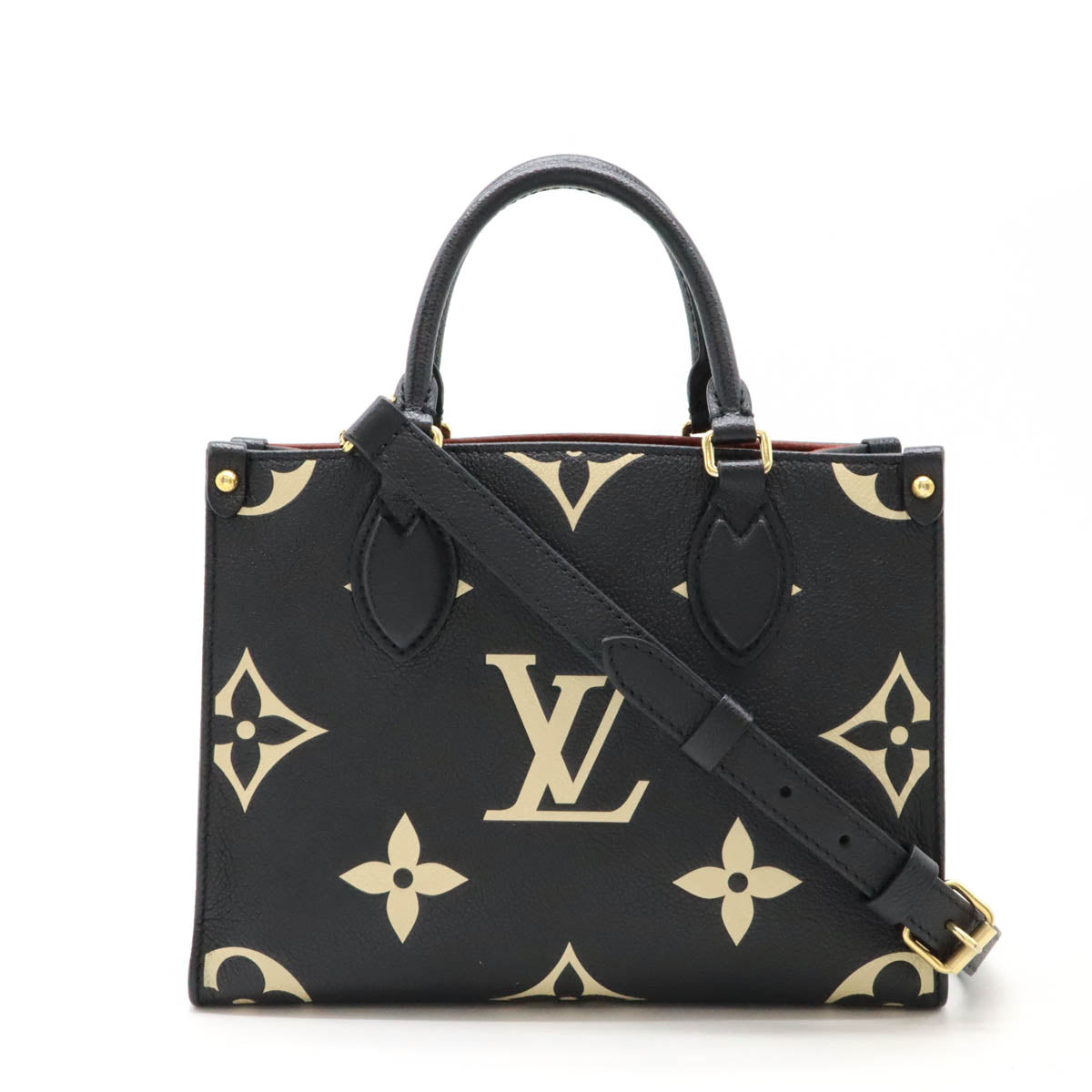 Louis Vuitton Monogram Empreinte OnTheGo PM Bicolor Handbag M45659 in Great Condition