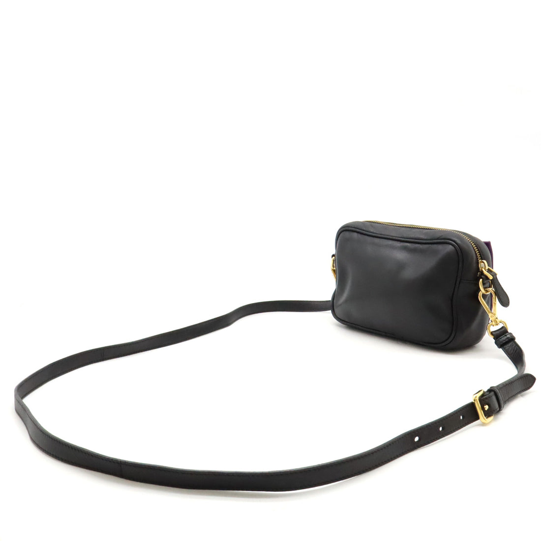 Prada Nappa Leather Ribbon Motif Shoulder Bag BP0166