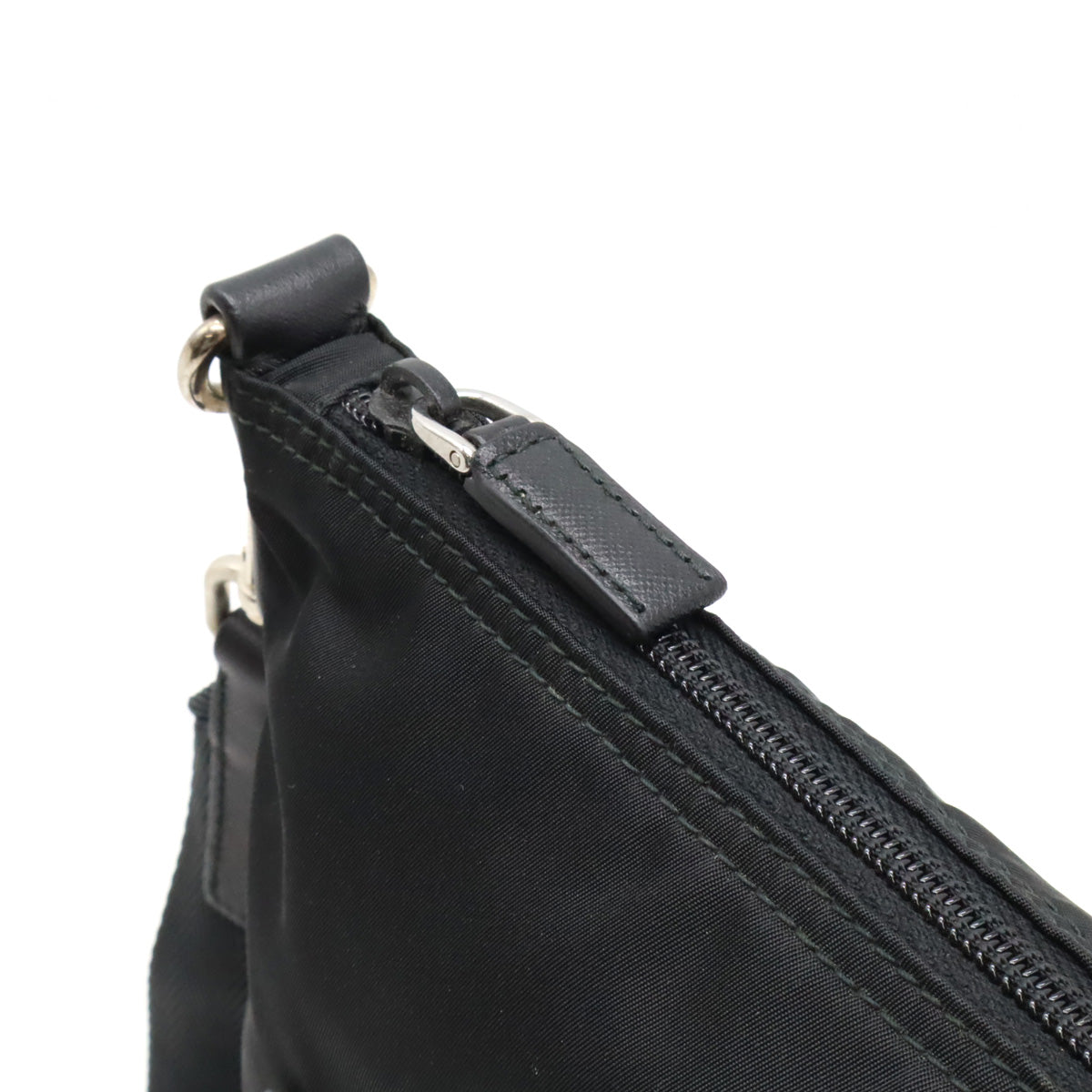 Prada Nylon/Leather Shoulder Bag BT0715