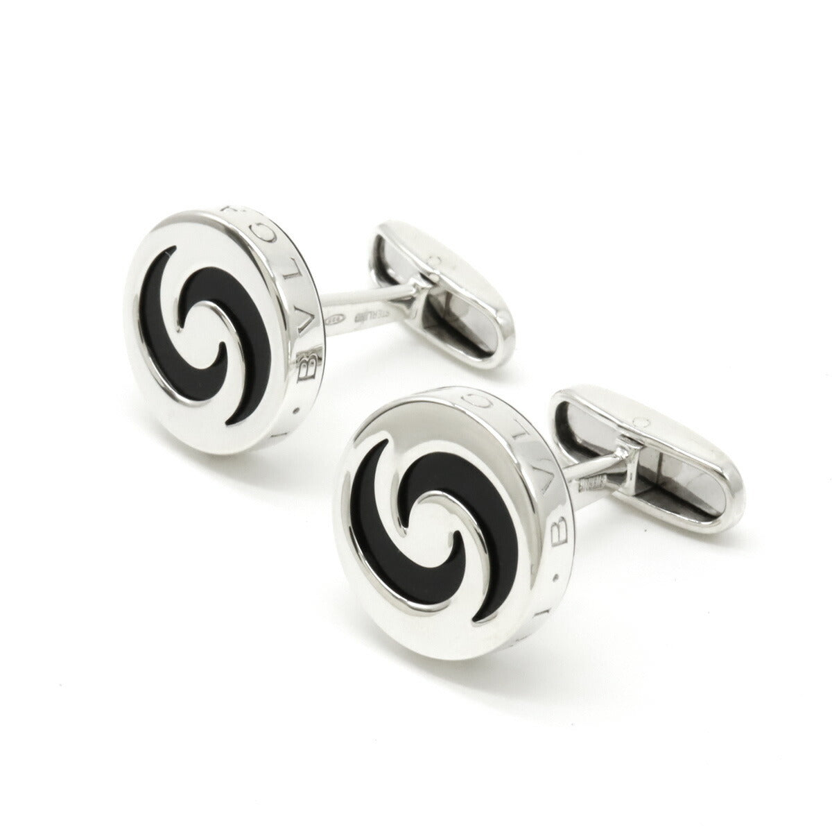 Bvlgari Allegra Onyx Cufflinks Silver