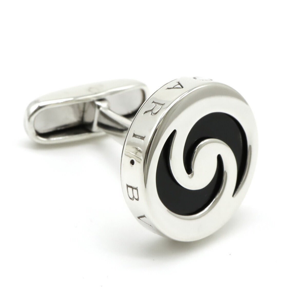 Bvlgari Allegra Onyx Cufflinks Silver