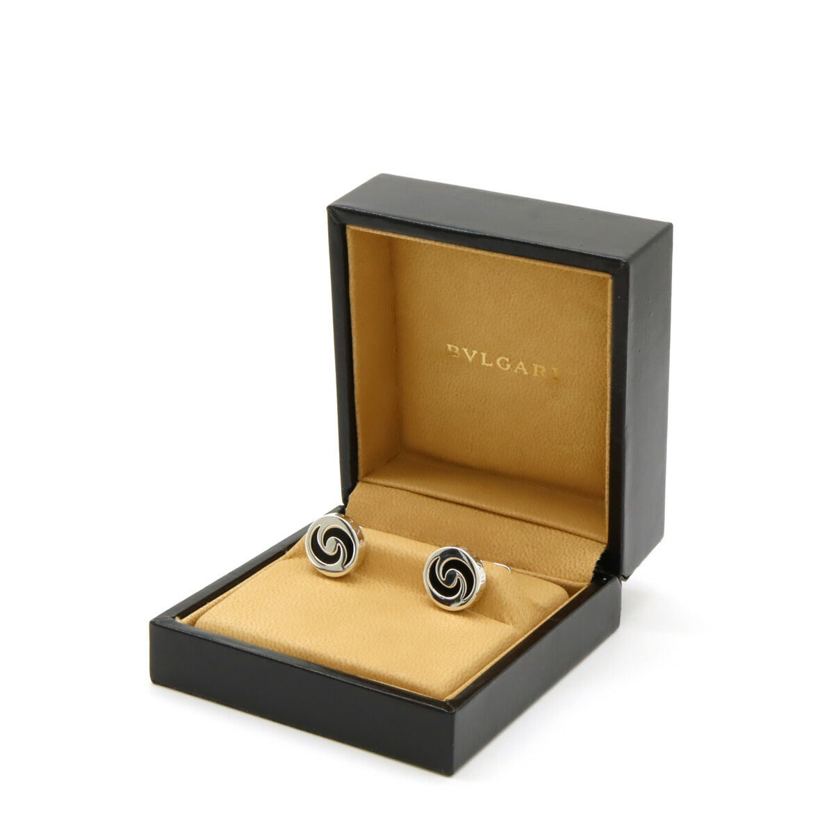 Bvlgari Allegra Onyx Cufflinks Silver