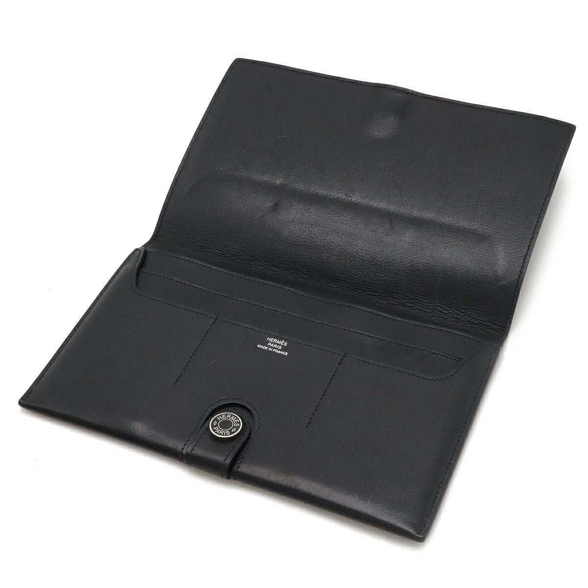 Hermes Evergrain Calfskin RMS Wallet Black