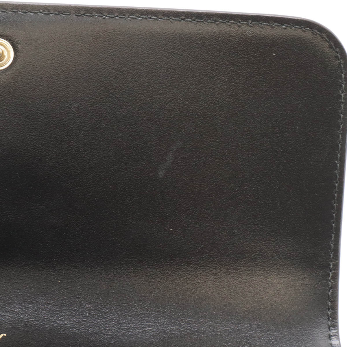 Cartier Leather C de Cartier Flap Wallet Black