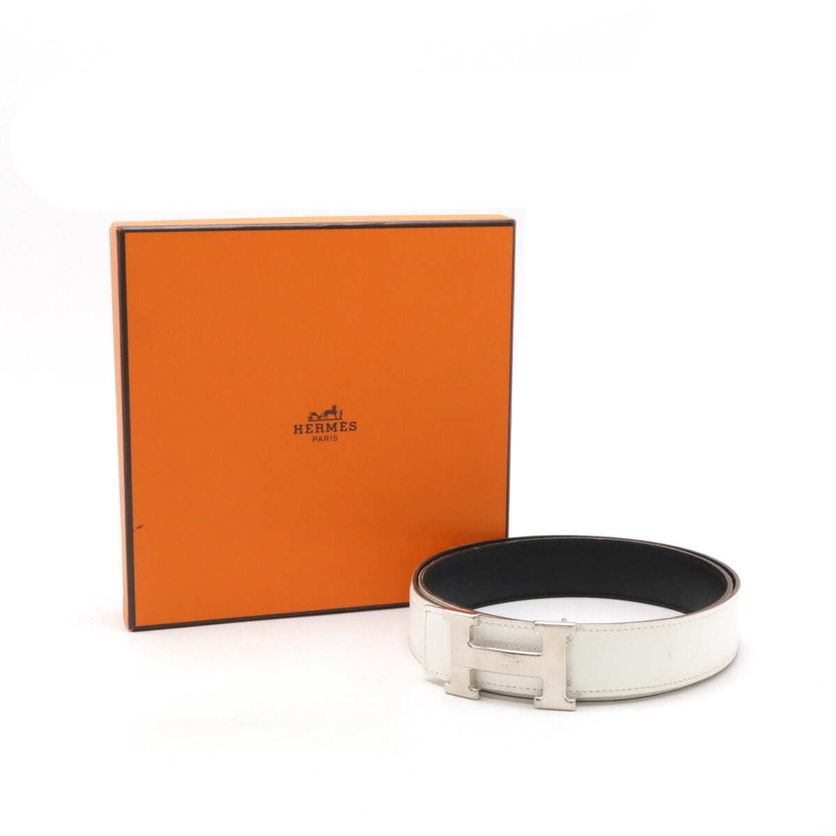 Hermes Constance H Belt Reversible Leather