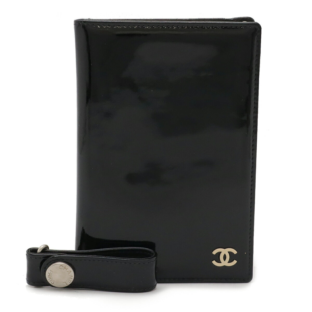 Chanel Patent Leather Passport Case Card Holder