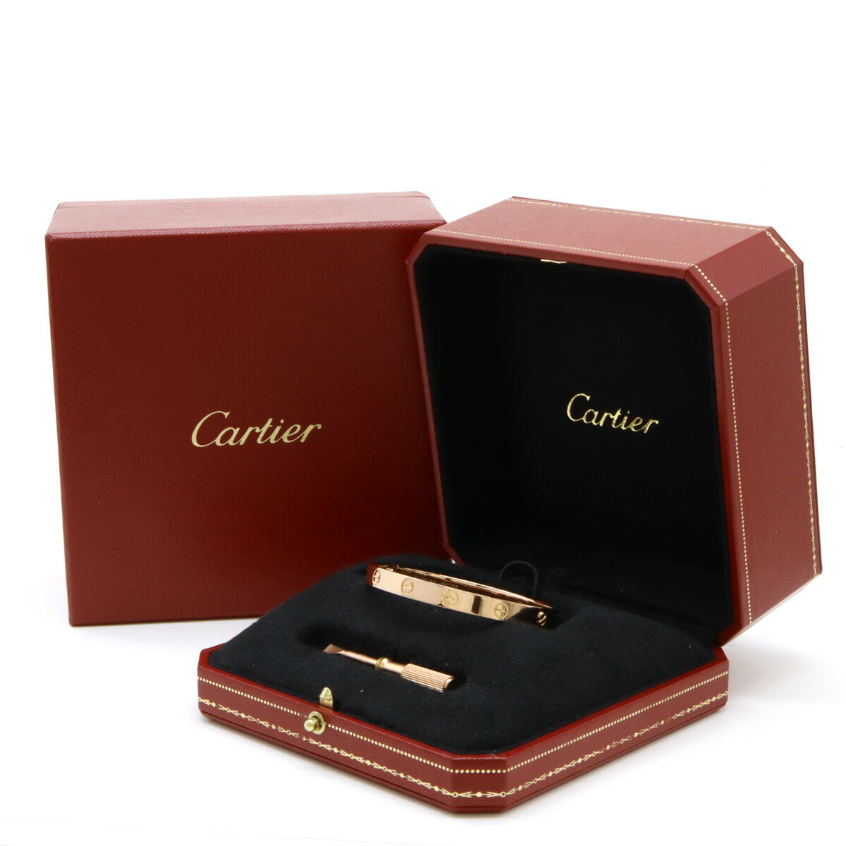 Cartier LOVE Bracelet Bangle Pink Gold