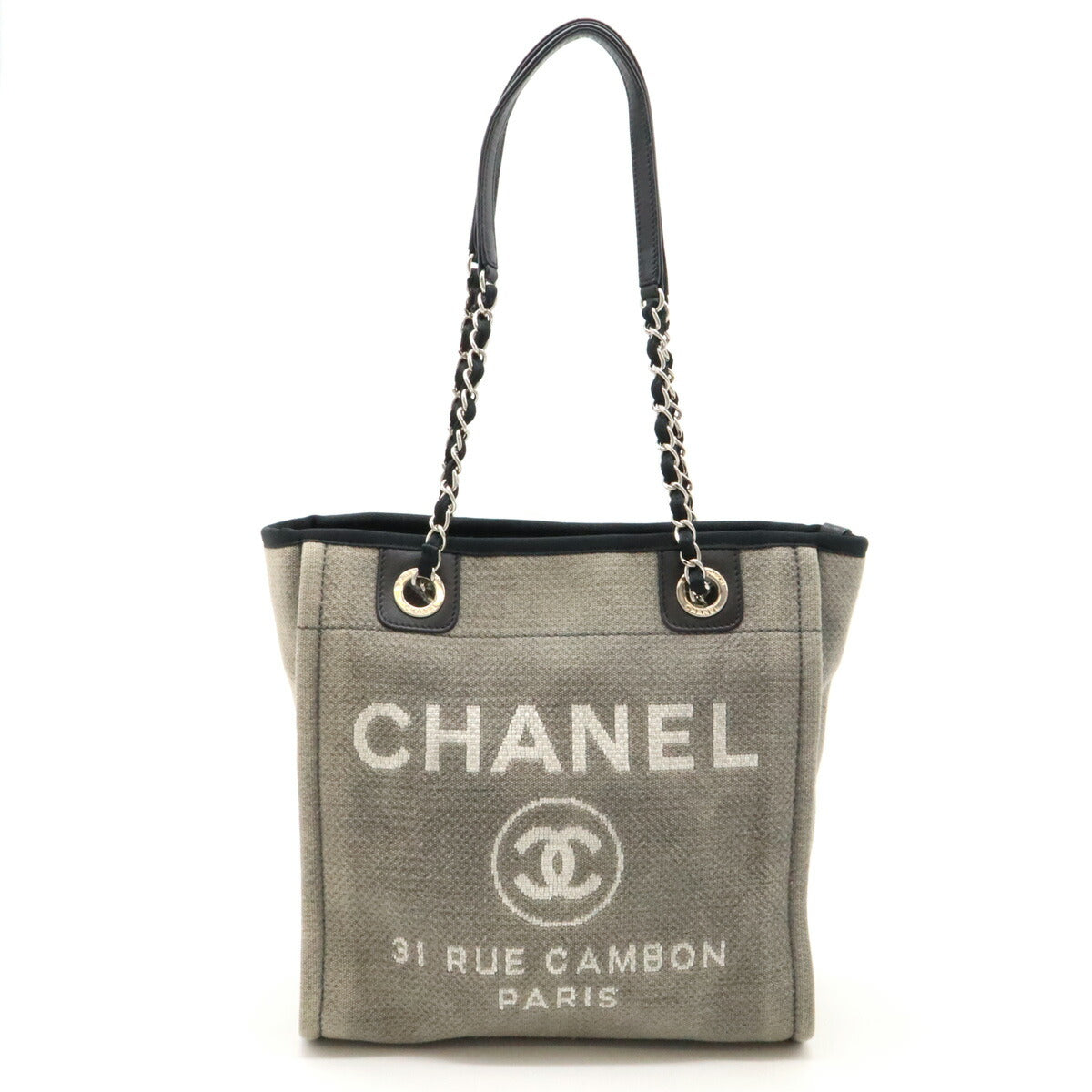 Chanel Deauville Canvas/Leather Tote Bag A66939