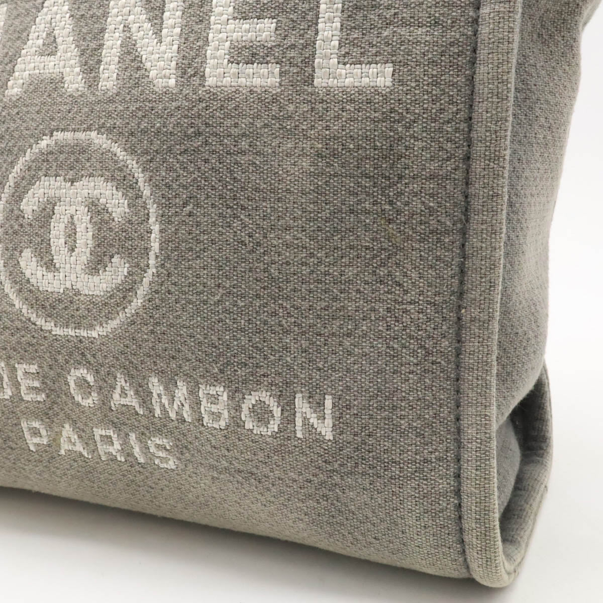 Chanel Deauville Canvas Leather Tote Bag A66939