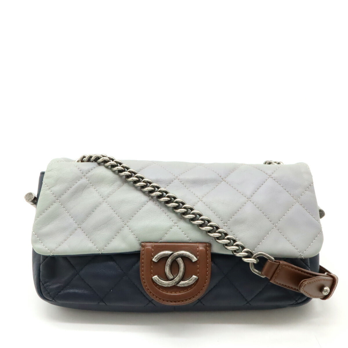 Chanel Matelasse Coco Mark Leather Shoulder Bag