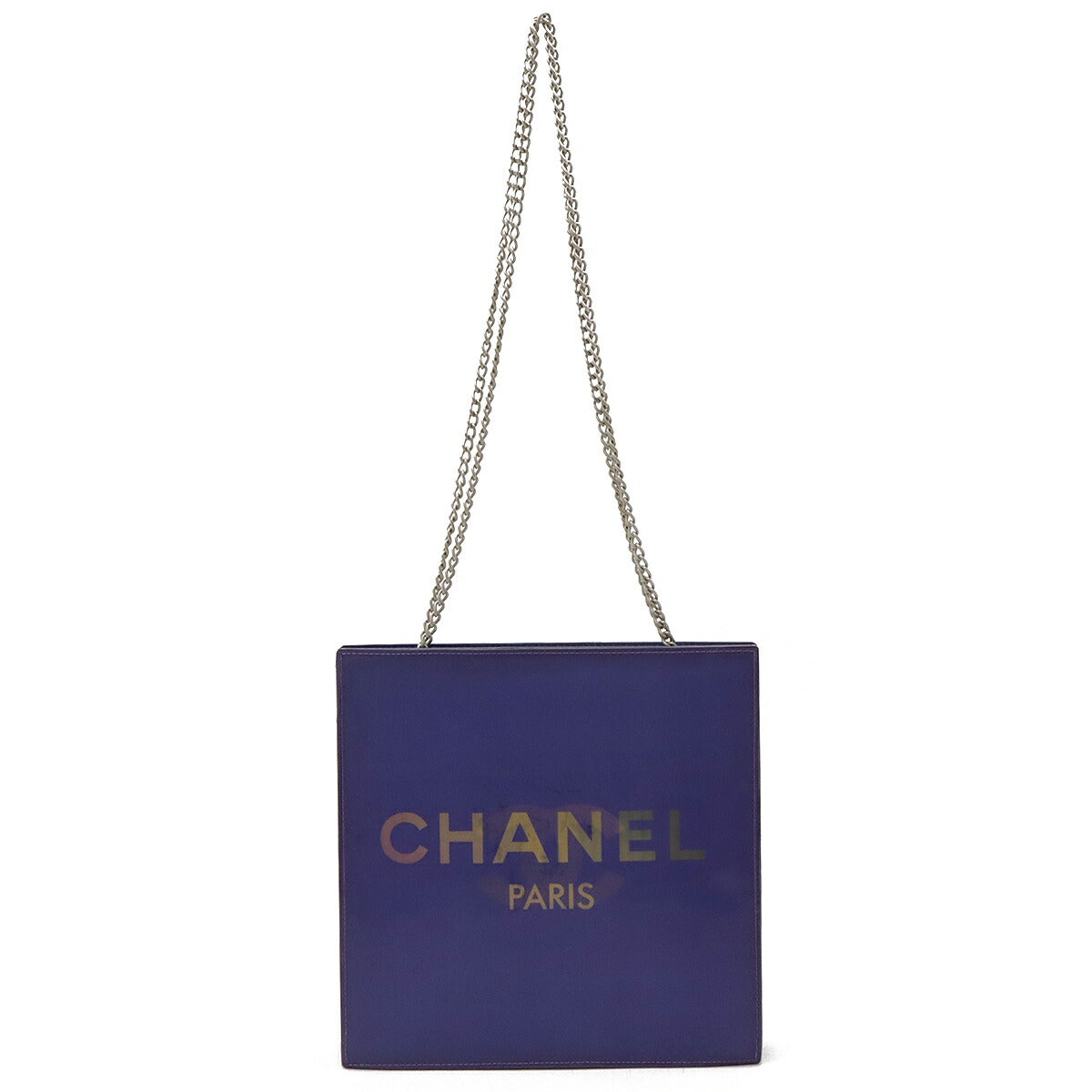 Chanel Hologram Chain Shoulder Bag Purple