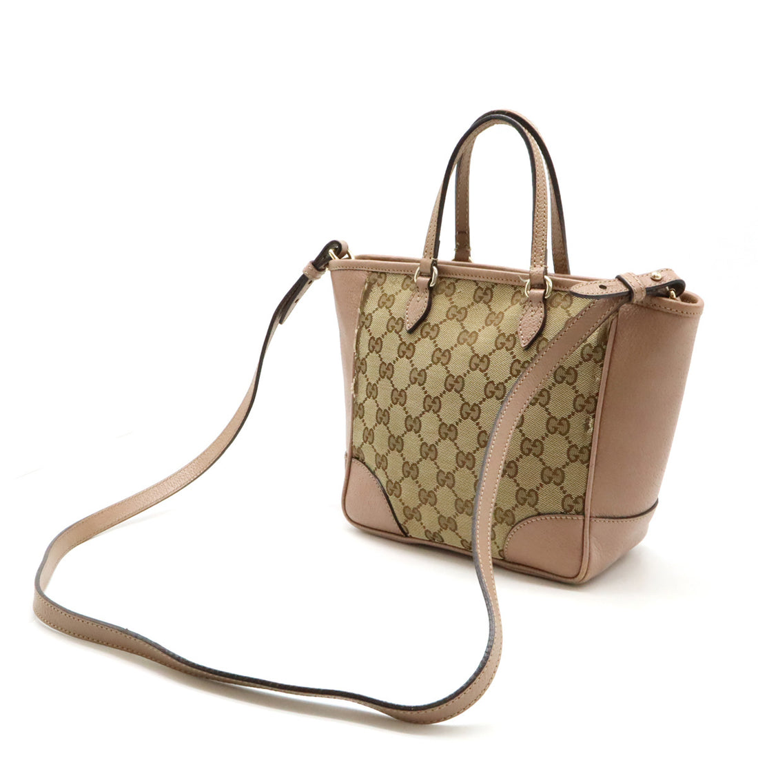 Gucci Bree Small GG Canvas Leather Handbag 353121